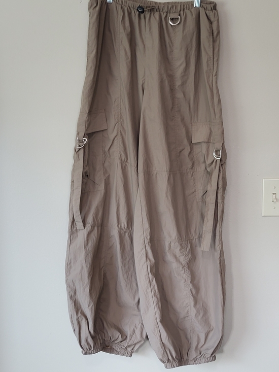 PacSun Pants - PacSun Taupe Cargo Harem Pants with D-Ring Details